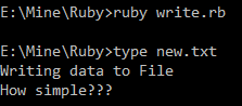 Writing Files in Ruby