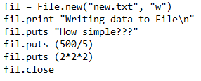 Writing Files in Ruby