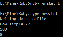 Writing Files in Ruby