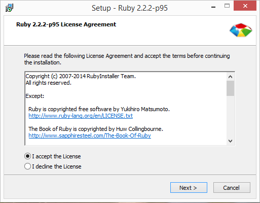 Installing ruby