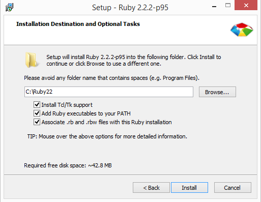 Installing ruby