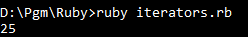 Step Iterator example in Ruby