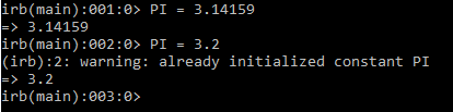 Constants in Ruby
