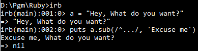 Regular Expressions in Ruby