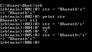 Including apostrophe in a String by using escape characters in Ruby