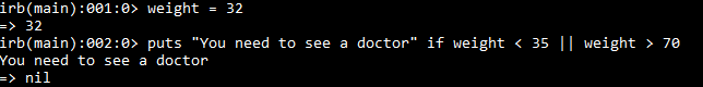 if condition with logical or operator in Ruby