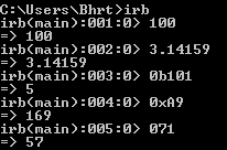 Binary, Hexadecimal, octal representation in ruby