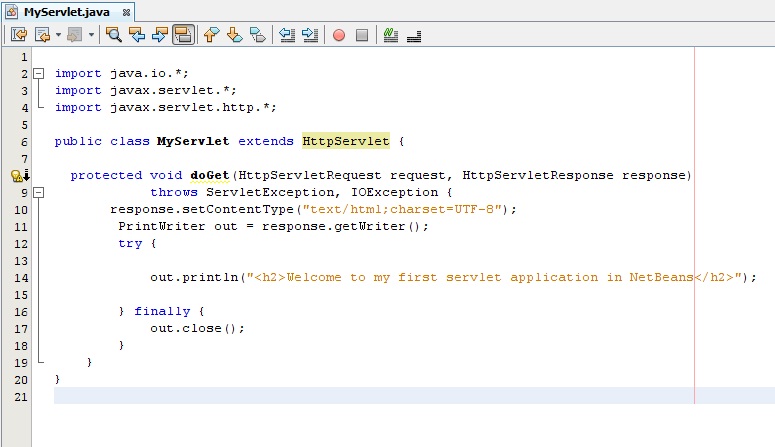 steps to create servlet application in netbeans